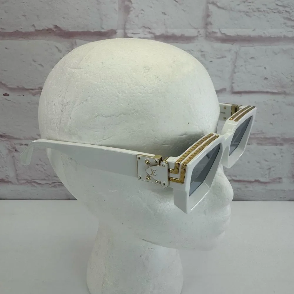 Louis Vuitton 1:1 Millionaire Z1166W White Acetate Sunglasses